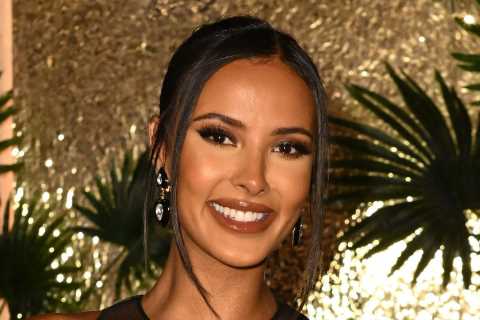Maya Jama goes braless in sexy see-through corset-style dress for Love Island’s After Sun