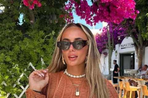 Love Island’s Millie Court flashes her abs in stunning see-through dress as she parties in Mykonos