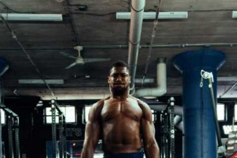 Anthony Joshua shows off hulking body in the gym as he bulks up ahead of proposed Dillian Whyte..