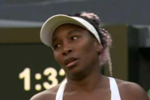 Watch tennis legend Venus Williams SNUB handshake with umpire after being dumped out of Wimbledon
