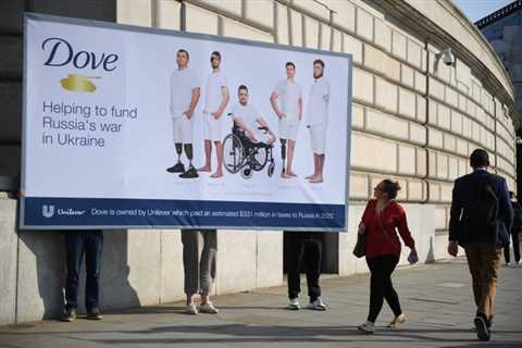 Ukrainian activists demand new boss of Unilever to pull Dove and Marmite out of Russia