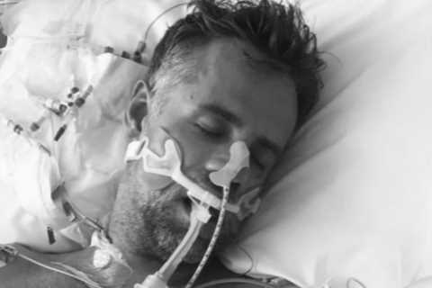 Richard Bacon reveals shocking hospital pic in tribute to the NHS as he thanks them for saving his..