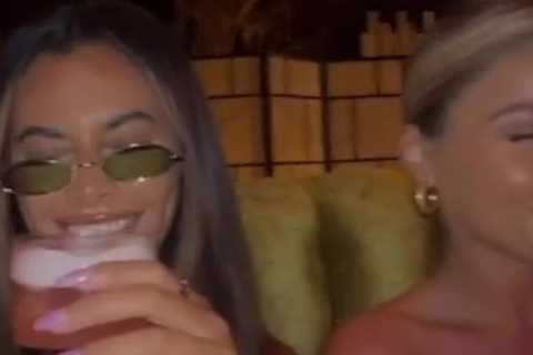 Love Island Sophie Piper narrowly avoids wardrobe malfunction in very plunging top