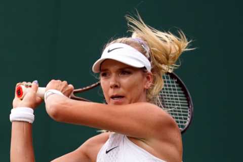 Brit No1 Katie Boulter overcomes eco idiot protest and day’s delay to ease into Wimbledon second..