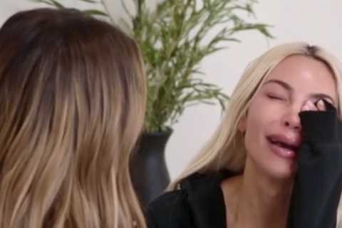Kim Kardashian admits she ‘hasn’t changed clothes in days’ as she spirals &amp; sobs after Kanye..