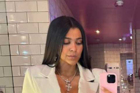 Dumped Love Island bombshell Mal goes braless in blazer and tiny hotpants on glam night out