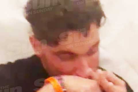 Love Island winner Davide snorts white powder during bender in Ibiza days after splitting with..