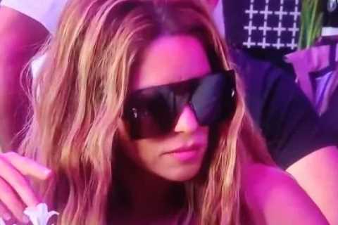 Shakira seen at Silverstone for British Grand Prix amid rumours over relationship with Lewis..