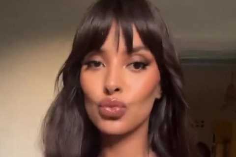 Maya Jama goes braless in daring skintight dress as she shows off new hairdo