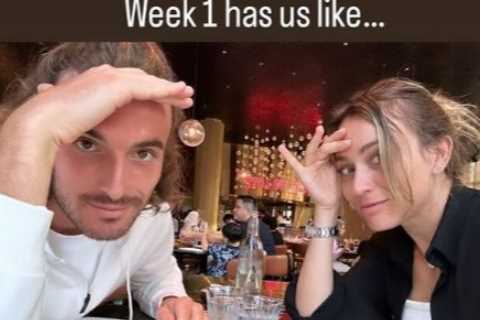 Loved-up Paula Badosa and Stefanos Tsitsipas eat steak at Salt Bae’s restaurant after her Wimbledon ..