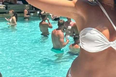 Love Island’s Paige Thorne marks eight months sober at Marbella pool party with sexy bikini snap
