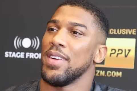 Anthony Joshua reveals details of unreleased Sky Sports footage and says ‘I got battered, I hope..