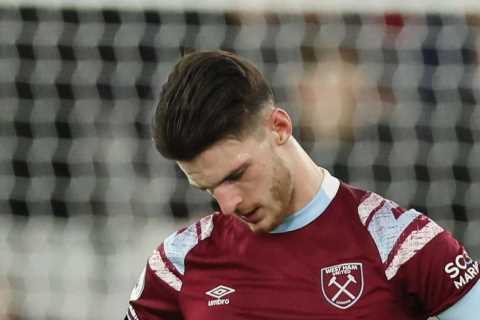 West Ham fuming at Arsenal over Declan Rice delay amid fears club will miss out on its own key..