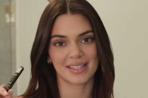 Kendall Jenner shows off underboob in super-short bra top and grey underwear after fans suspect she ..