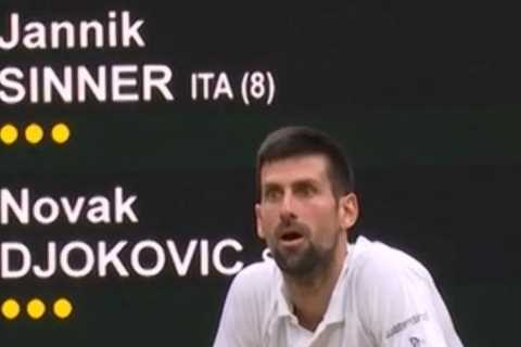 Novak Djokovic docked point for breaking Wimbledon protocol as John McEnroe slams ‘absurd’ call