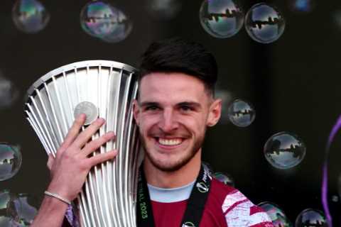 Declan Rice calls Arsenal transfer ‘tough decision’ and says playing vs West Ham will be ‘unusual’..
