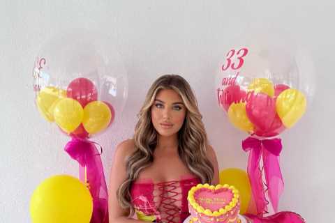 Love Island’s Anna Vakili wows as she goes braless in tie up dress four years after stint in villa