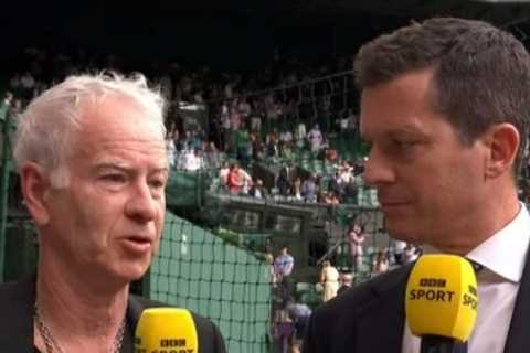 Clare Balding apologises for potty-mouth John McEnroe live on BBC with Wimbledon legend left baffled