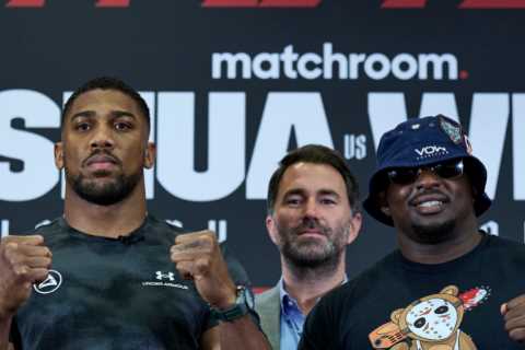 Eddie Hearn reveals ‘monstrous’ Anthony Joshua vs Dillian Whyte undercard with fight that decides..