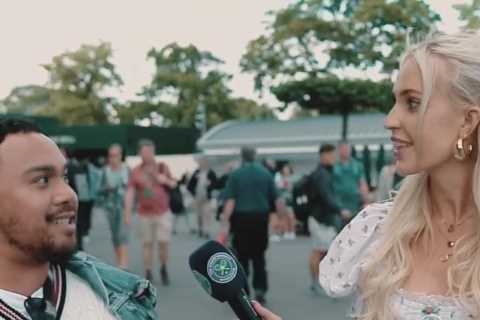 Stunning tennis Wag Morgan Riddle shares behind-the-scenes pics of Wimbledon as fans say ‘she came, ..
