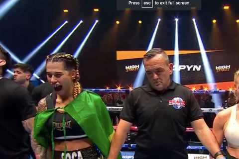 Elle Brooke left battered and bruised after brutal loss at Kingpyn and OnlyFans rival Astrid Wett..