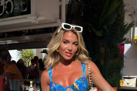Love Island’s Molly Smith shows off her incredible abs in a skimpy bikini on holiday in Ibiza