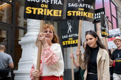 Striking A-Listers have perfected their ‘solidarity flounce’, but how about they share some of..