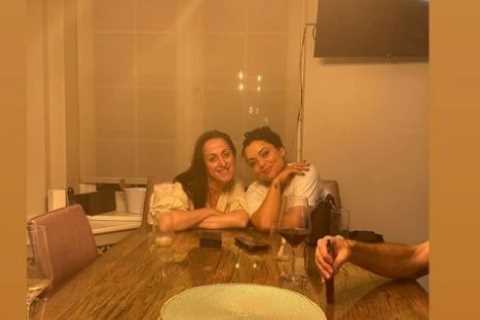 EastEnders stars Natalie Cassidy and Shona McGarty look worlds away from the soap as they reunite..