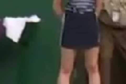 Seething Novak Djokovic DENTS Wimbledon net in furious outburst… before giving his mangled racket..