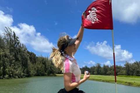 Grace Charis suffers wardrobe malfunction on-course as influencer teases fans with ‘golf with a..