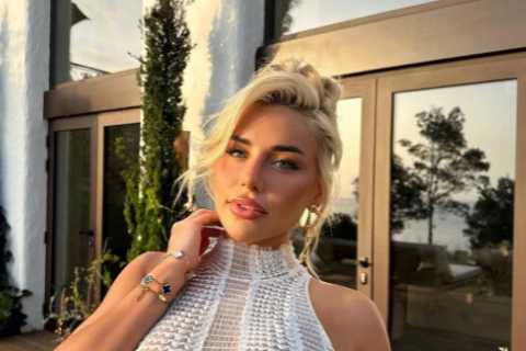 Love Island’s Ellie Brown stuns as she goes braless in see-through dress in Ibiza