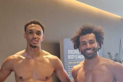 Alexander-Arnold and Salah show off shredded bodies as stunned fans say ‘the Premier League is NOT..