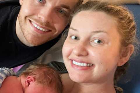 Love Island’s Amy Hart rushes baby son Stanley to the hospital on holiday in Portugal