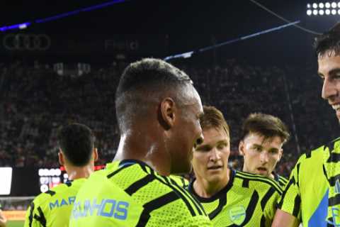 Arsenal player ratings: Declan Rice shines on debut against MLS All-Stars but William Saliba stands ..
