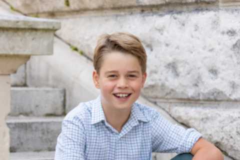 Prince George flashes a cheeky smile in adorable photo released for the future King’s 10th birthday