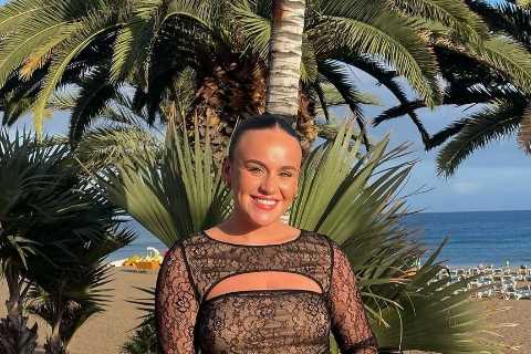 Coronation Street’s Ellie Leach looks glam in see-through lace miniskirt and crop top after soap..