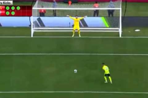 Arsenal ace Fabio Vieira ‘sends penalty to Philadelphia’ as fans are left in disbelief at his..