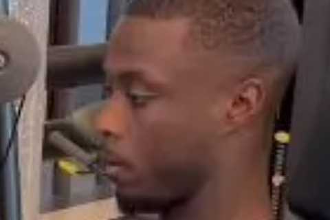 Nicolas Pepe trains alone and wears rival football club’s shorts after being frozen out of Arsenal..