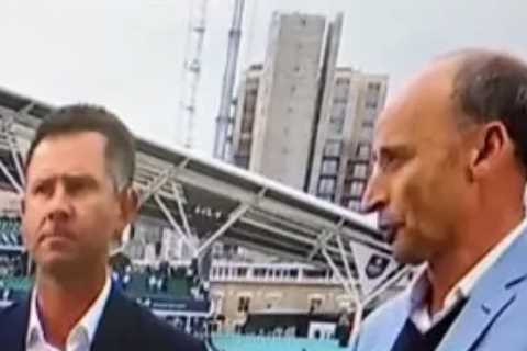 Australia legend Ricky Ponting looks furious as he’s pelted with GRAPES as England toil in Fifth..