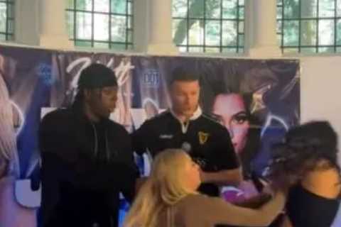 Watch shocking moment Astrid Wett and Alexia Grace come to blows with OnlyFans boxer sending..