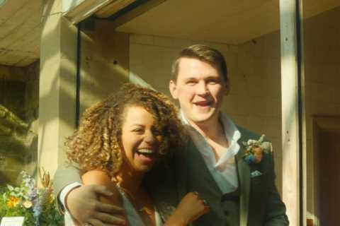 Hollyoaks legend marries fiance in lavish wedding surrounded by co-stars and shares first pics
