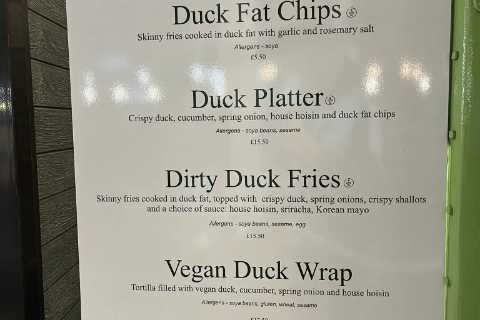 Ashes fans all make the same joke about lunch menu at The Oval during day two of fifth Test