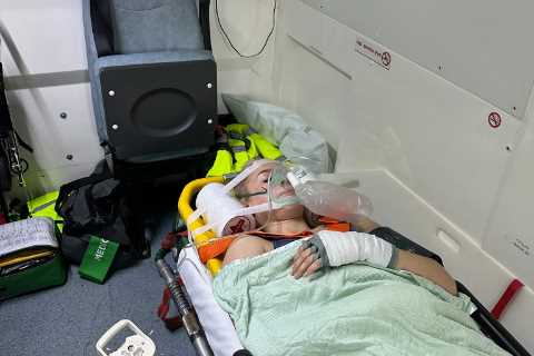 Astrid Wett in ‘stable condition’ as she’s seen in ambulance after OnlyFans rival Alexia Grace..