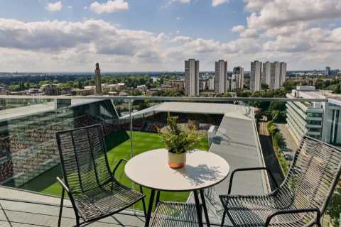One-bedroom flat overlooking Premier League football stadium on market for £1,500 a month – would..