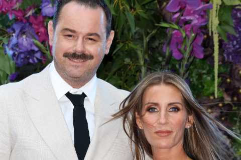 EastEnders star Danny Dyer looks worlds away from Albert Square with new moustache on glam night..