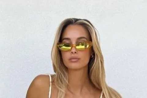Ex-Premier League Wag and world’s ‘most beautiful woman’ goes braless in see-through dress to..