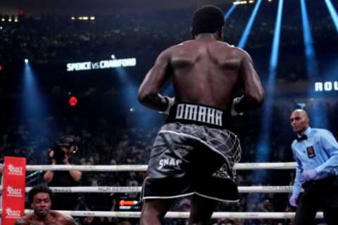 Terence Crawford smashes Errol Spence Jr in brutal ninth-round KO demolition in $100m mega-fight to ..