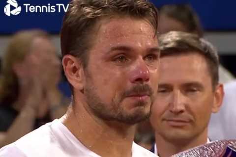 Stan Wawrinka breaks down in tears and drops huge retirement hint after Swiss tennis icon’s..