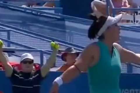 Tennis star furiously yells ‘SHUT UP’ at man in the crowd and refuses to play on until he’s removed ..