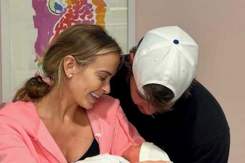Brooks Koepka and Jena Sims’ baby in intensive care after being born six weeks early as pair give..